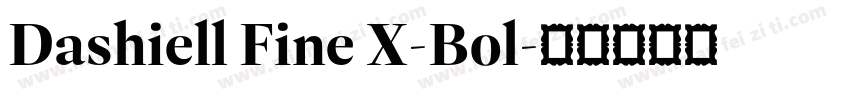 Dashiell Fine X-Bol字体转换